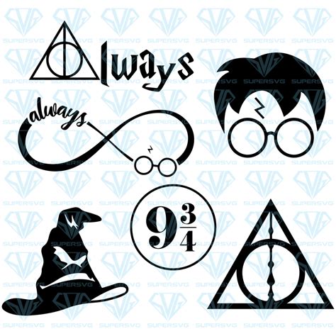 Harry Potter Bundle Svg Files For Silhouette Files For Cricut Svg
