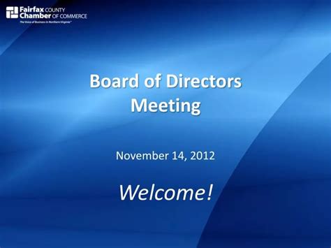 Ppt Board Of Directors Meeting Powerpoint Presentation Free Download