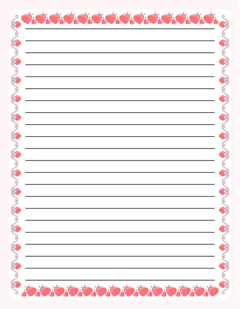 Printable Border Paper With Lines