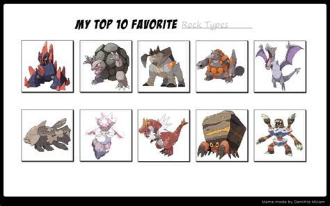 My Top 10 Favorite Rock Type Pokemon By Lightarcindumati On Deviantart