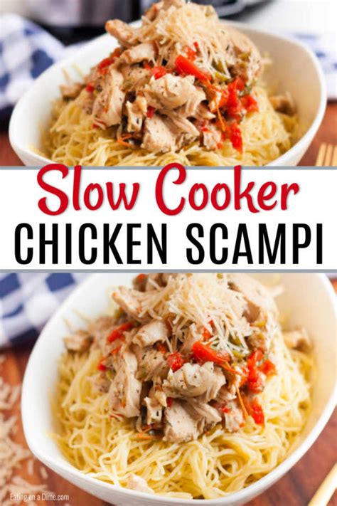 How to make easy crockpot chicken. Easy Crock Pot Chicken Scampi Recipe - Healthy Chicken ...