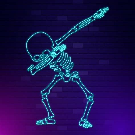 Neon Skeleton Vectors And Illustrations For Free Download Freepik