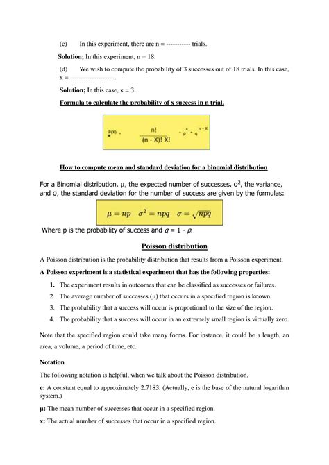 SOLUTION: Binomial poisson normal and standard normal distribution