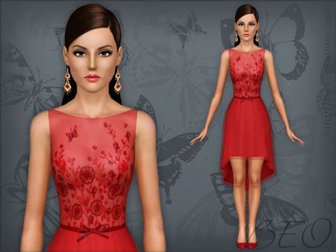 Dress 025 By Beo Sims 3 Downloads Cc Caboodle Sims 3 Cc Clothes Sims