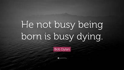Busy He Being Dying Born Dylan Bob