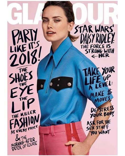 Daisy Ridley For Glamour Us January 2018 Glamour
