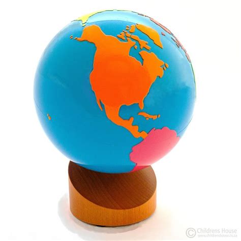 Globe Of The Continents Childrens House Montessori Materials