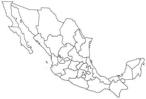 Mapas Del Estado De México Para Descargar Y Colorear Colorear Imágenes