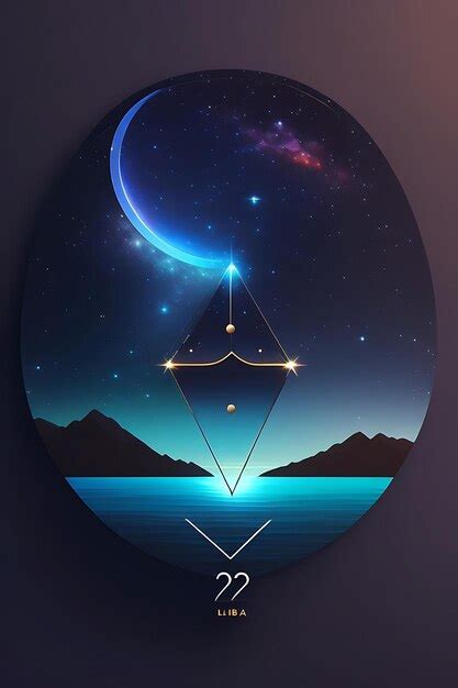 Premium Ai Image Libra Zodiac Constellation Vector Sign With