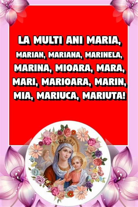 Felicitari De Sfanta Maria Mica La Multi Ani Maria Marian Mariana