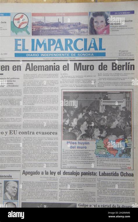 Periódico El Imparcial Edición Impresa Hermosillo Y Sonora Mexico