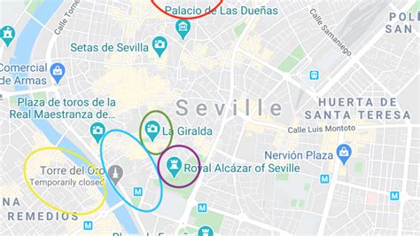 Seville Spain Sevilla Mapees