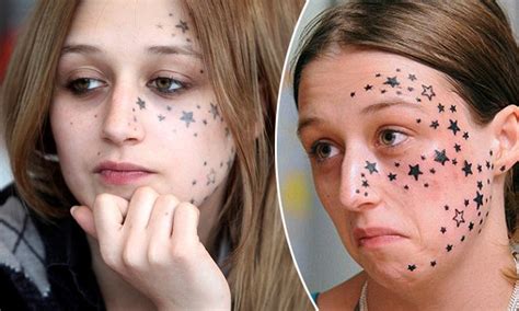 56 Stars Tattooed On Belgian Womans Face Still Visible A Year After