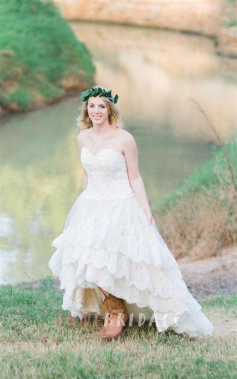 21 incredible tea length wedding dresses | wedding dresses guide. Country Wedding With Lace High Low Hem The Guinevere Dress ...