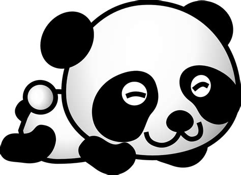 Free Vector Graphic Panda Bear Cute Happy Young Free Image On