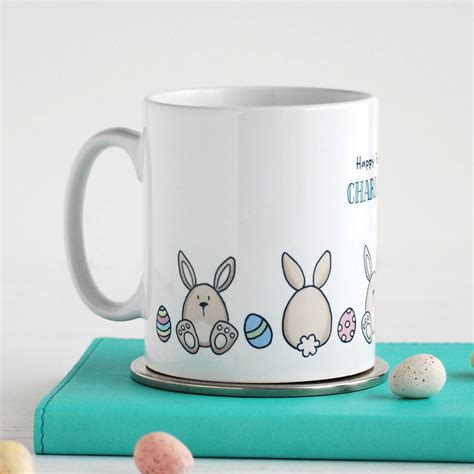 Easter Bunnies And Eggs Personalised Mug By Cloud 9 Design