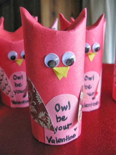 Valentine Owl Craft Toilet Paper Roll Papercraft Essentials