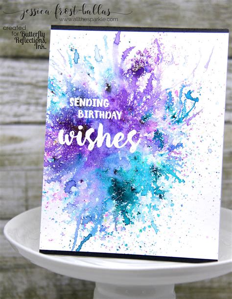 Butterfly Reflections Ink Colorburst Card Set