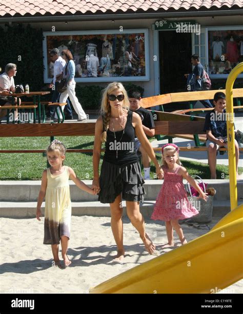 Denise Richards Takes Her Daughters Sam And Lola Rose To Cross Creek Park Malibu California