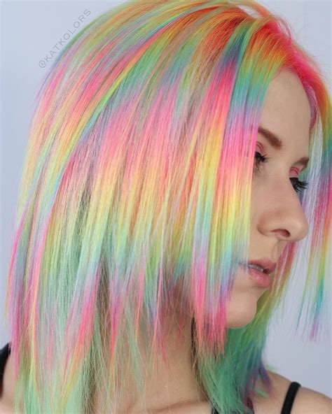 Katkolors Pastel Rainbow Hair Rainbow Hair Color Hair Inspiration