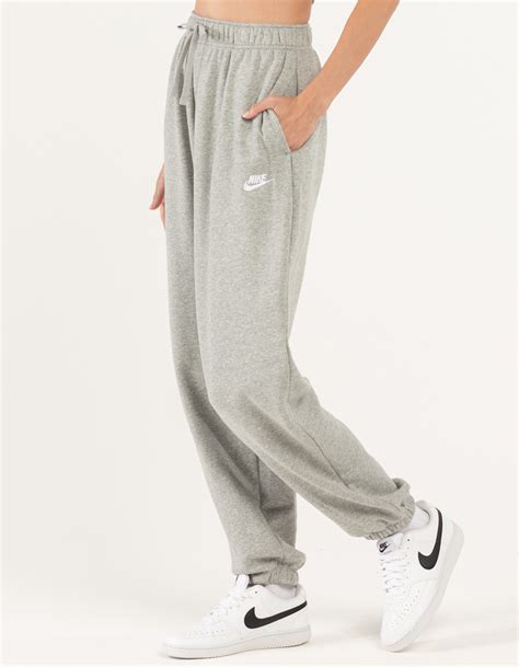 Nike Sportswear Club Womens Oversized Fleece Sweatpants Heather Gray