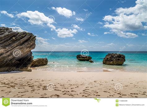 A Bermudan Beach Stock Image Image Of Formation Clouds 116865599