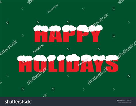 Happy Holidays Vector Illustration Stock Vector Royalty Free