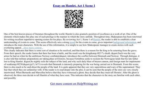 Ppt Essays Short Summary Of Hamlet Powerpoint Presentation Free Download Id