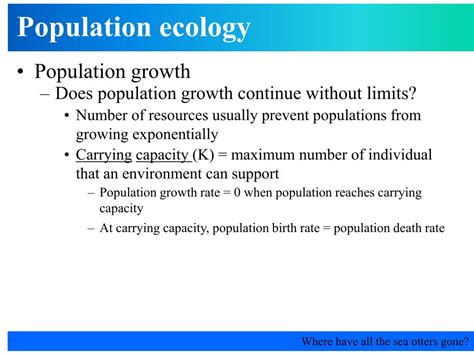 Ppt Population Ecology Powerpoint Presentation Free Download Id