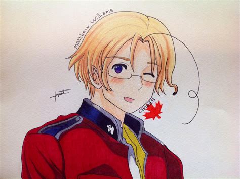 drawing matthew williams canada from hetalia by skygolden62 on deviantart