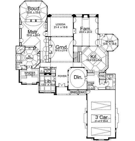 This victorian design floor plan is 4180 sq ft and has 6 bedrooms and has 2.5 bathrooms. Plan 12241JL: Four Bedroom Mansion Home Plan in 2021 ...