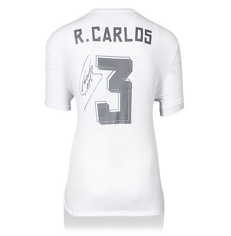 The no.8 isn't as iconic or flashy as the seven, nine or 10, but there is a weight to it all the same. Roberto Carlos Back Signed Real Madrid 2015-16 Home Shirt ...