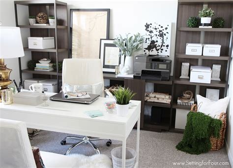 You also will not need to brainstorm a lot of ideas as to how you will. Home Office Furniture Ideas with Storage - Setting for Four