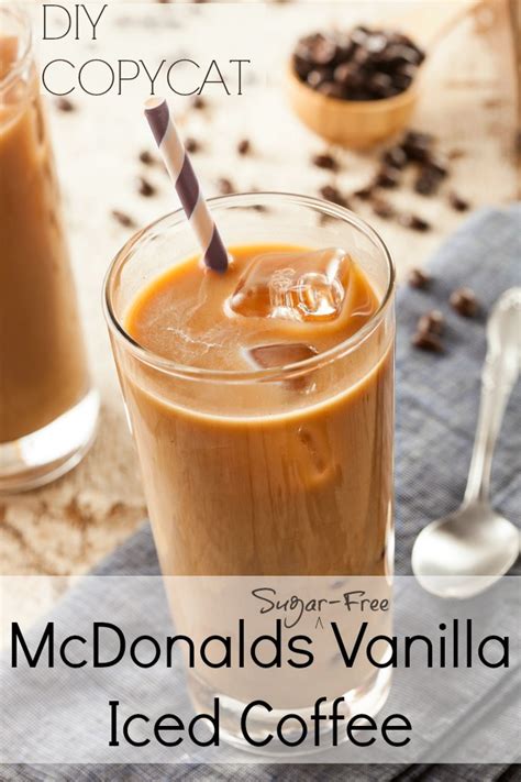 Ice, whipped cream, sugar, coffee, chopped nuts, sugar, sugar free chocolate syrup. Mcdonald's Sugar Free Iced Coffee Recipe (Vanilla ...
