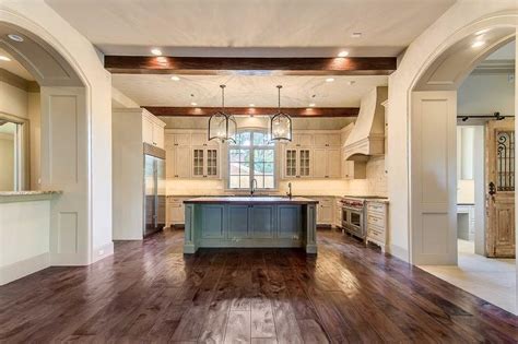 This is a custom made center island. Distressed Kitchen Island with Butcher Block Top - Cottage ...