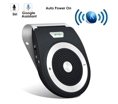 Amgra Car Bluetooth Speakerphone Loud Speaker Bluetooth Hands Free Car