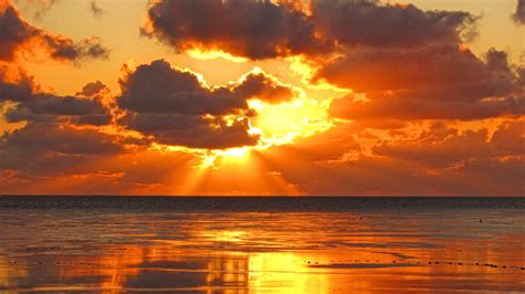 Free Images Beach Ocean Horizon Cloud Sun Sunrise Sunset