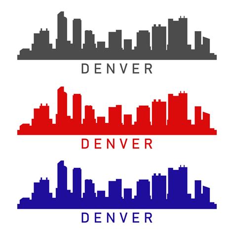 Denver Skyline Vector Art Icons And Graphics For Free Download
