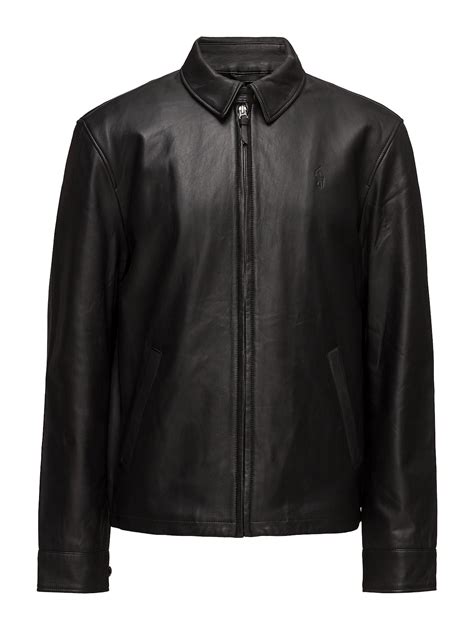 Lambskin Leather Jacket Polo Black £649 Polo Ralph Lauren