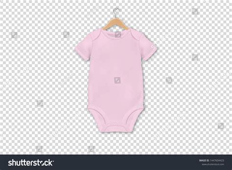 Vector Realistic Pink Blank Baby Bodysuit Stock Vector Royalty Free