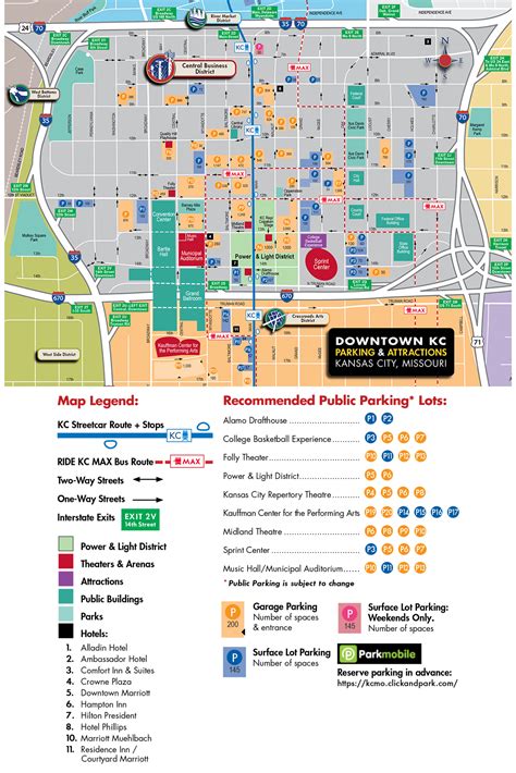 Downtown Kansas City Parking Map Visit Kc