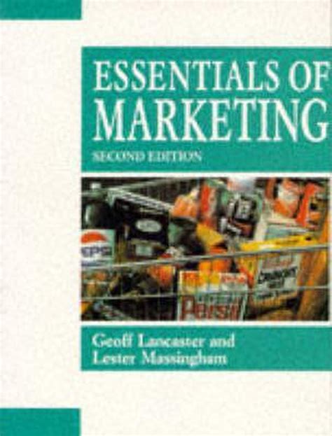 Essentials Of Marketing Geoff Lancaster 9780077077280 Boeken