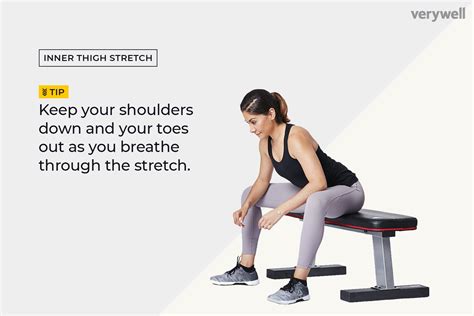 While standing, place the affected leg over the other leg's knee to get what looks like the number 4. Inner Thigh Workouts At Desk | Kayaworkout.co