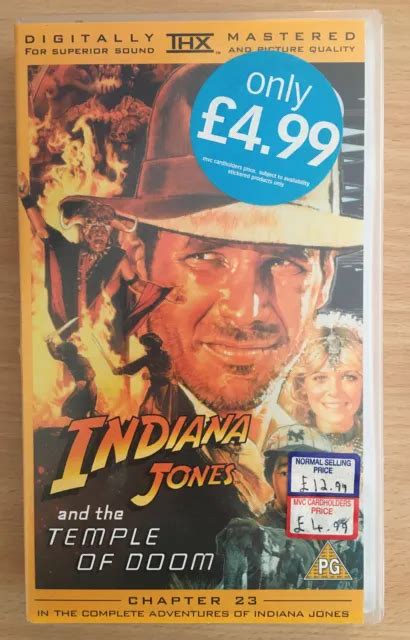 Indiana Jones Vhs The Temple Of Doom Sealed Vhs Video New