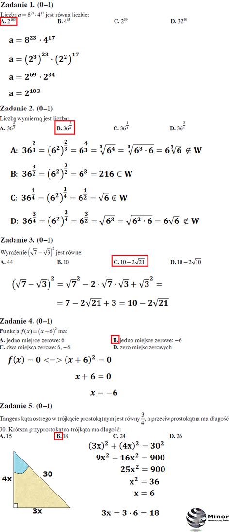W środę, 5 maja tegoroczni maturzyści zmierzą się z egzaminem dojrzałości z matematyki. Blog matematyczny Minor | Matematyka: Arkusz maturalny 2016 próbny z matematyki