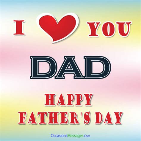 Happy fathers day card with gift box for dad on blue. Father's Day Message from Daughter - Occasions Messages