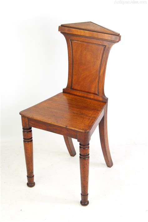Small Antique Regency Mahogany Hall Chair Antiques Atlas