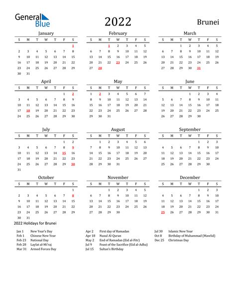 Kalendar Cuti Di Brunei Cameron Turner