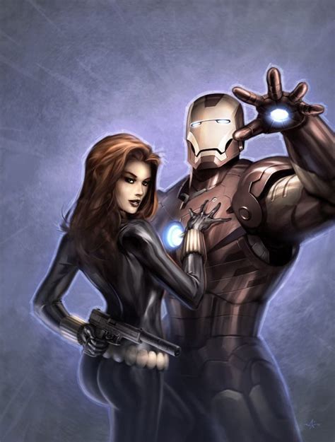 Iron Man And Black Widow By Alex Garner Arte De Ironman Ironman