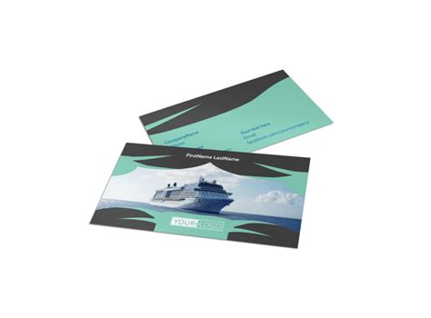 Caribbean Cruise Ship Business Card Template Mycreativeshop